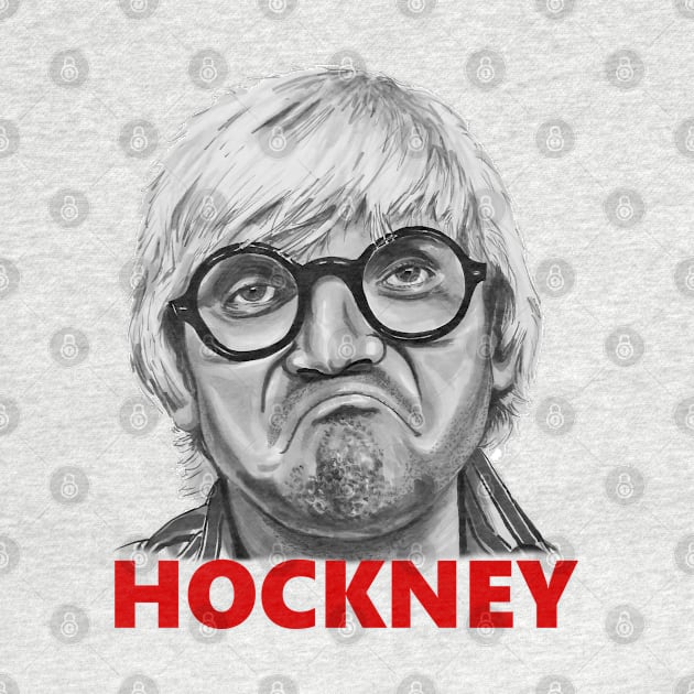 My original portrait of British artist David Hockney by smadge